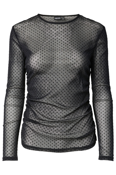 Pieces zwarte dames t-shirt | Vooraanzicht