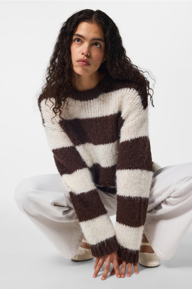 Pieces bruine dames trui | Model