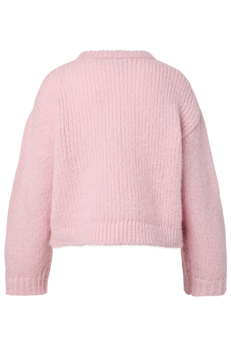 Pieces roze dames trui | Achteraanzicht