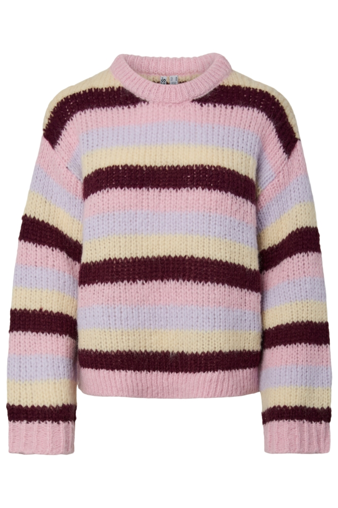 Pieces roze dames trui | Vooraanzicht