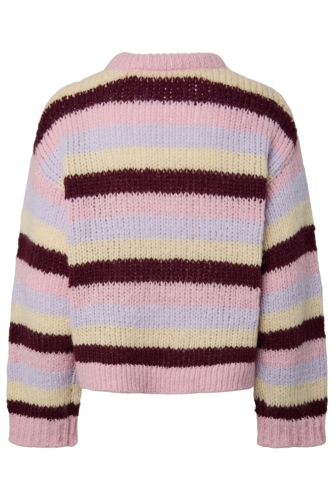 Pieces roze dames trui | Achteraanzicht