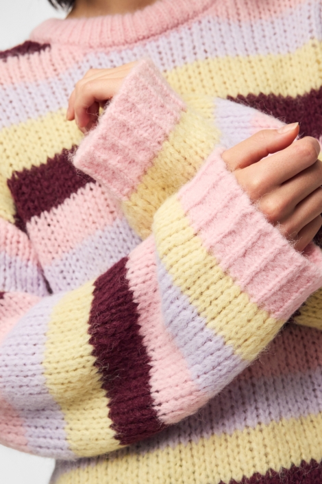 Pieces roze dames trui | Close up