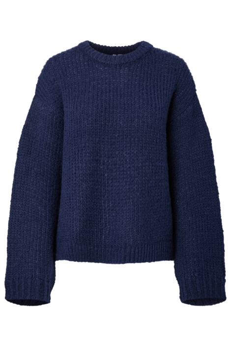 Pieces blauwe dames trui | Vooraanzicht