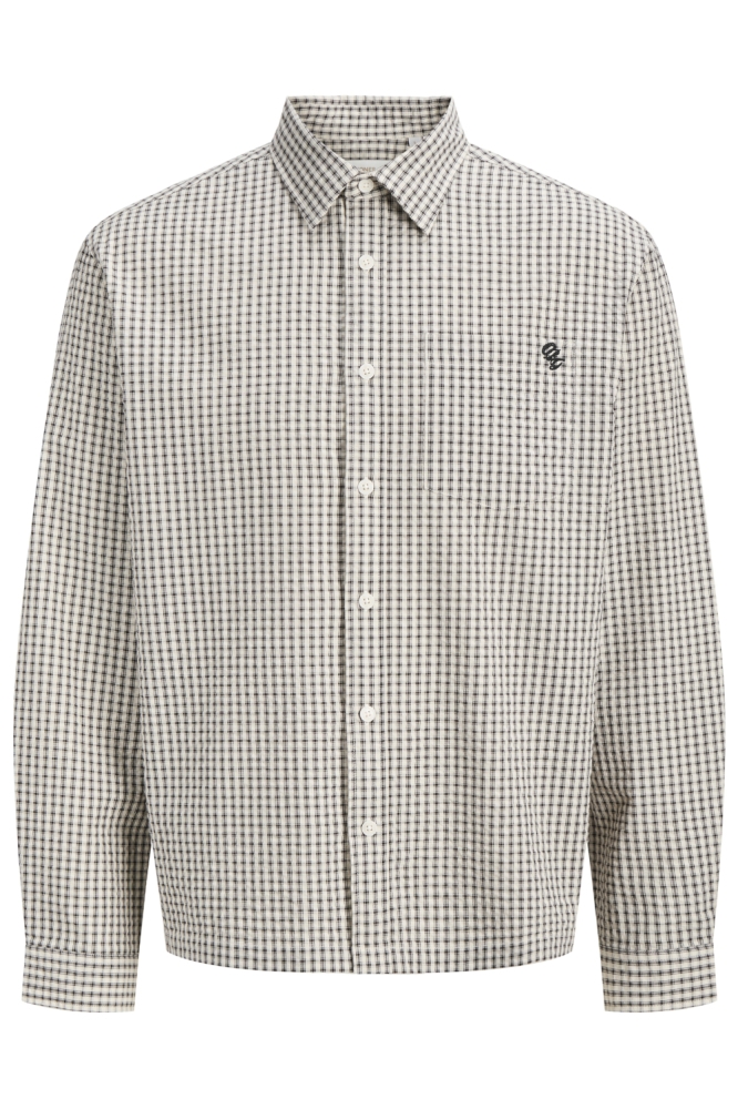 Jack & Jones witte heren overhemd | Vooraanzicht