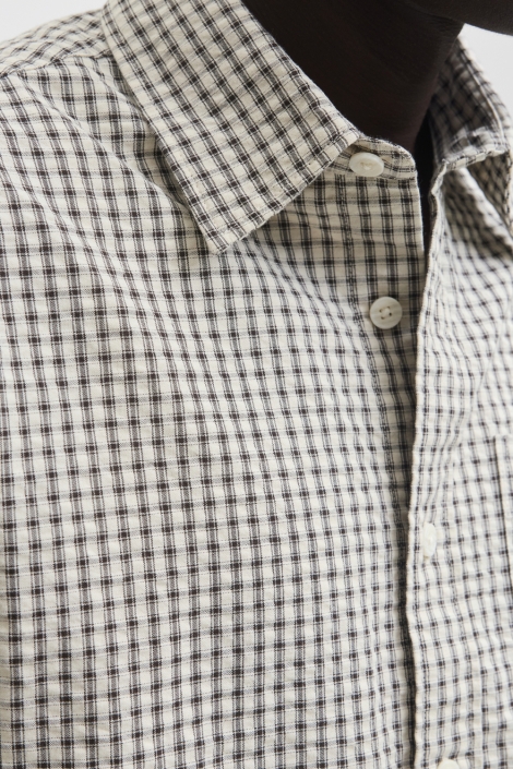 Jack & Jones witte heren overhemd | Close up