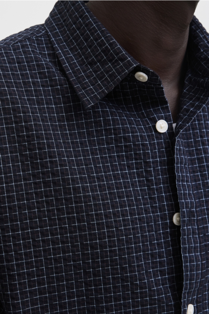 Jack & Jones blauwe heren overhemd | Close up