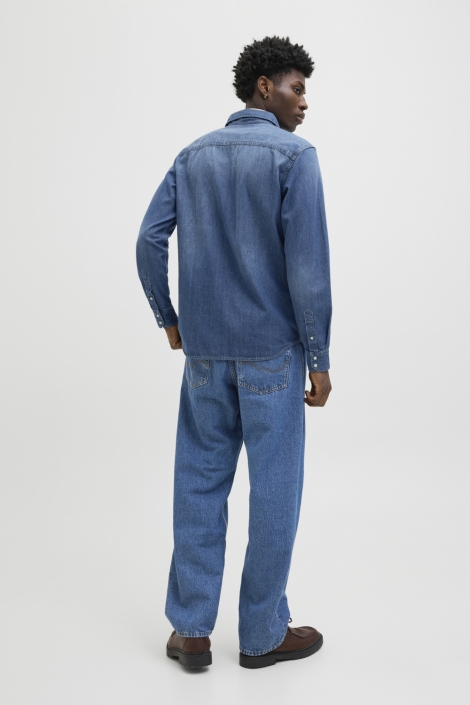 Jack & Jones blauwe heren blouse | Model