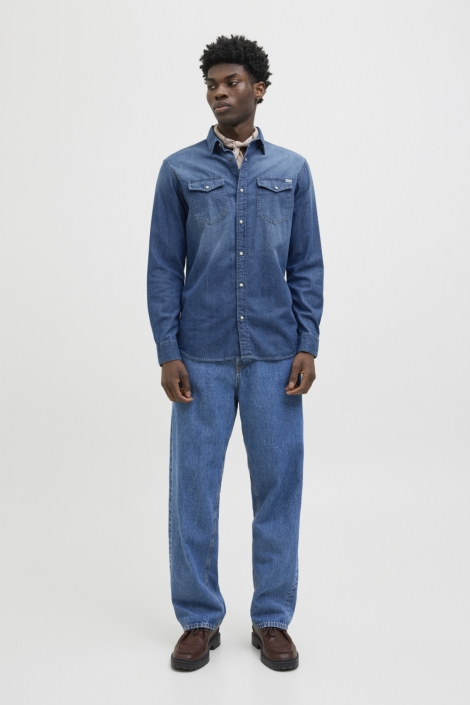 Jack & Jones blauwe heren blouse | Model