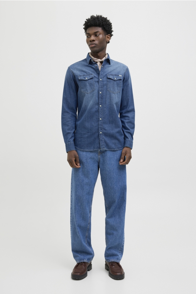 Jack & Jones blauwe heren blouse | Model