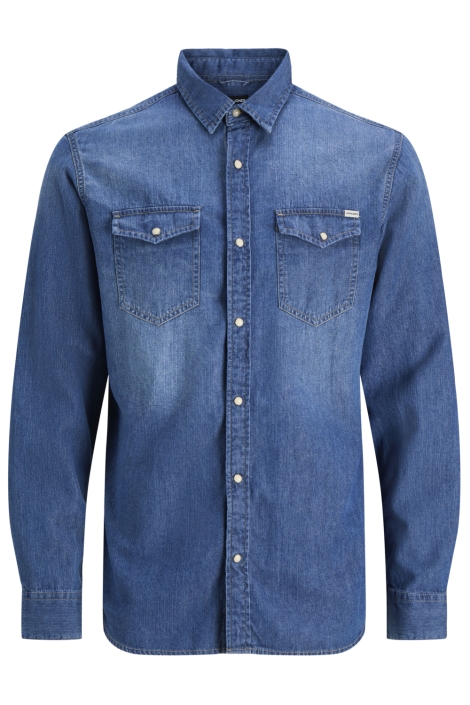 Jack & Jones blauwe heren blouse | Vooraanzicht