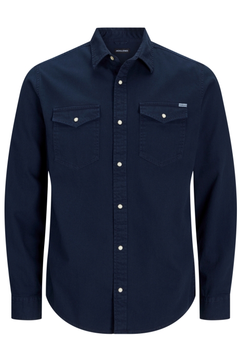 Jack & Jones blauwe heren overhemd | Vooraanzicht