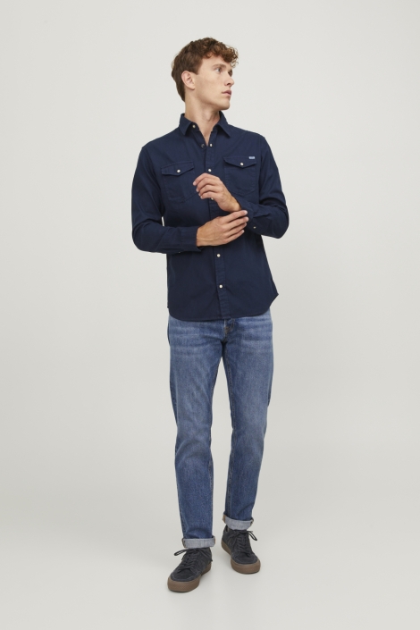 Jack & Jones blauwe heren blouse | Model
