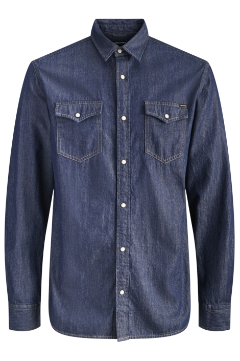 Jack & Jones blauwe heren blouse | Vooraanzicht