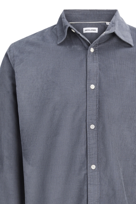 Jack & Jones grijze heren blouse | Close up