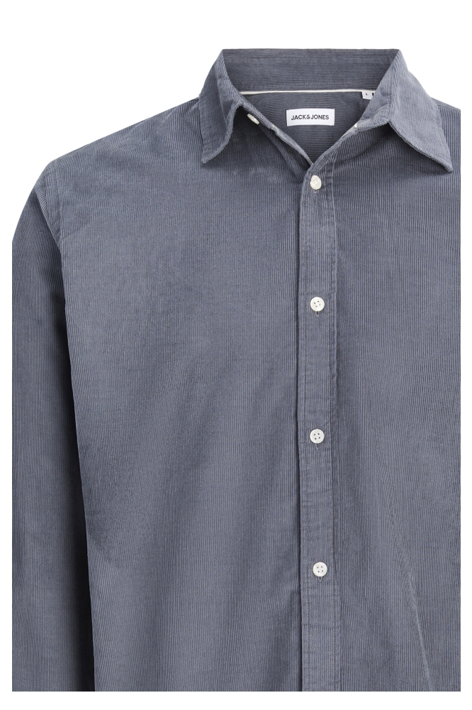 Jack & Jones grijze heren blouse | Close up