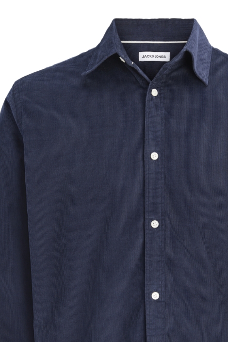 Jack & Jones blauwe heren blouse | Close up
