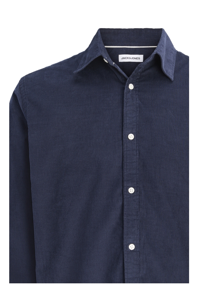 Jack & Jones blauwe heren blouse | Close up
