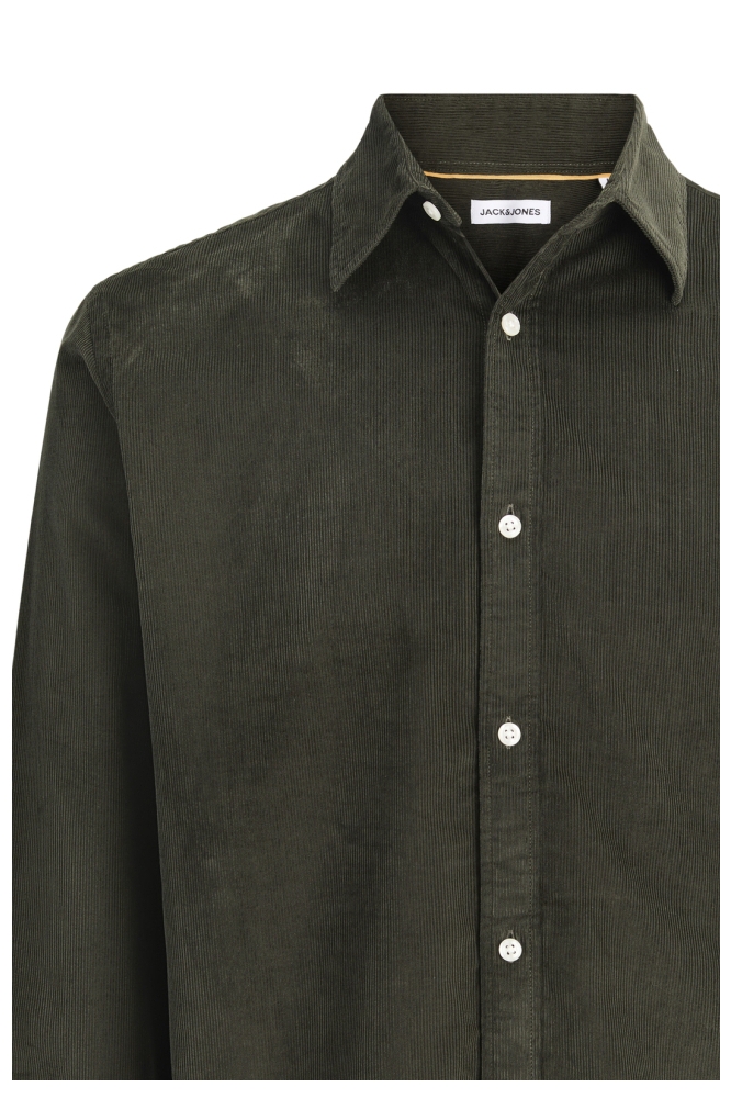 Jack & Jones groene heren blouse | Close up