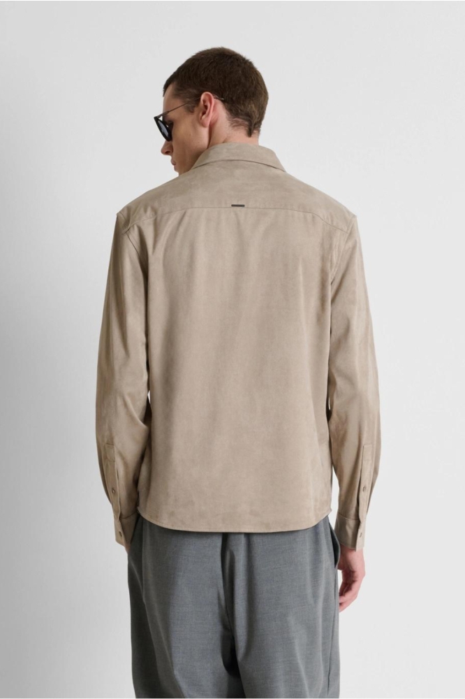Antony Morato zand heren overhemd | Model achteraanzicht