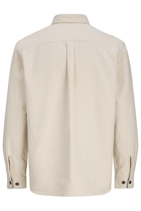 Jack & Jones taupe heren overhemd | Achteraanzicht
