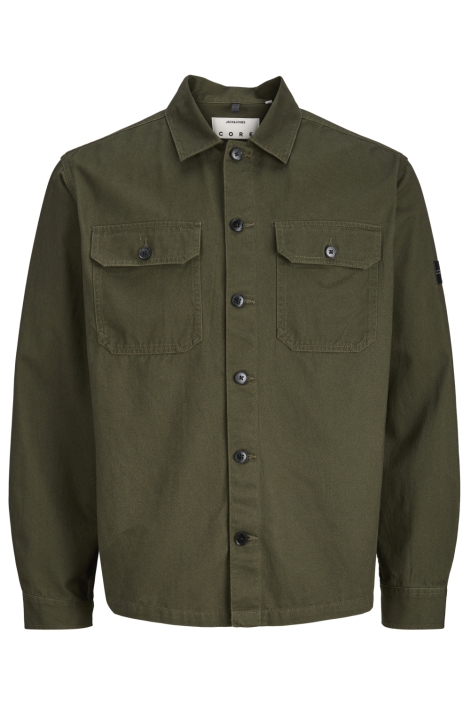 Jack & Jones groene heren overhemd | Vooraanzicht