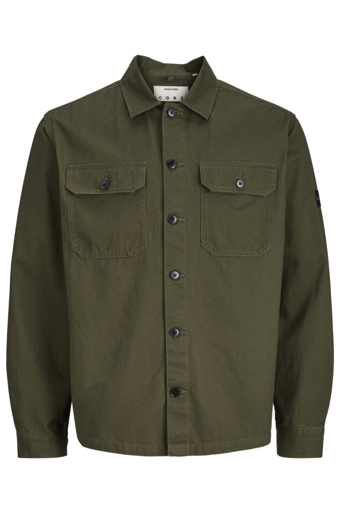Jack & Jones groene heren overhemd | Vooraanzicht