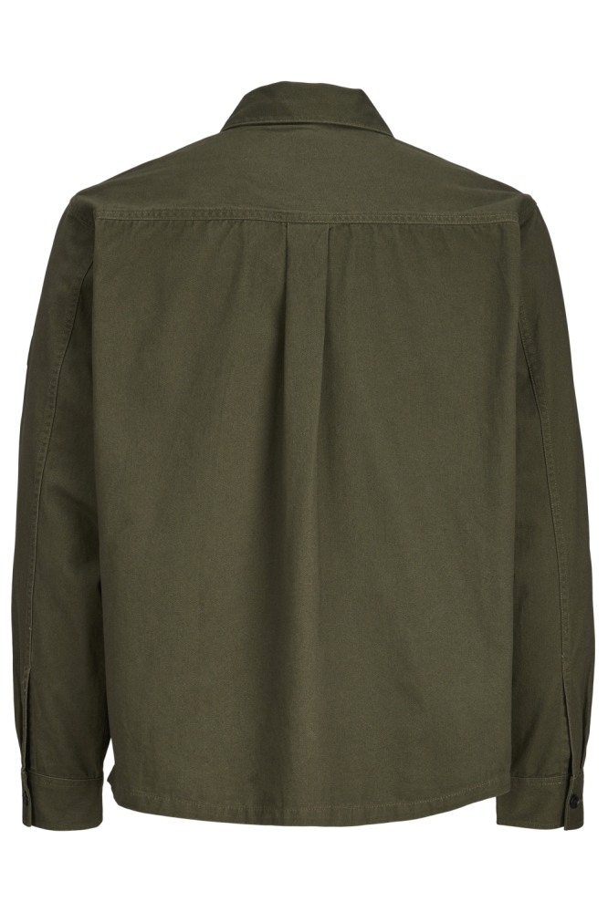 Jack & Jones groene heren overhemd | Achteraanzicht