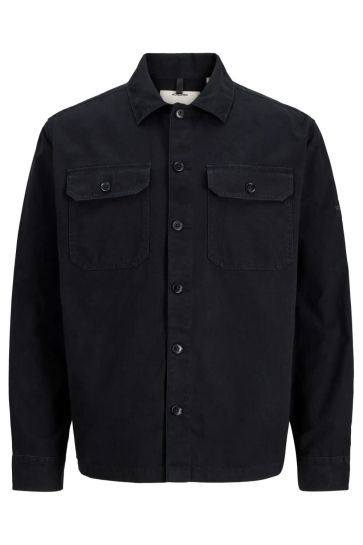 Jack & Jones Overhemd JCOFUSION CLASSIC BADGE OVERSHIRT L 12300937 Black