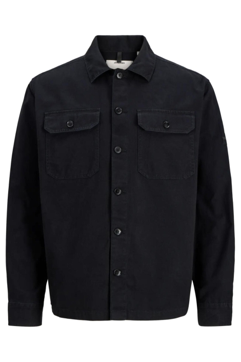 Jack & Jones zwarte heren overhemd | Vooraanzicht