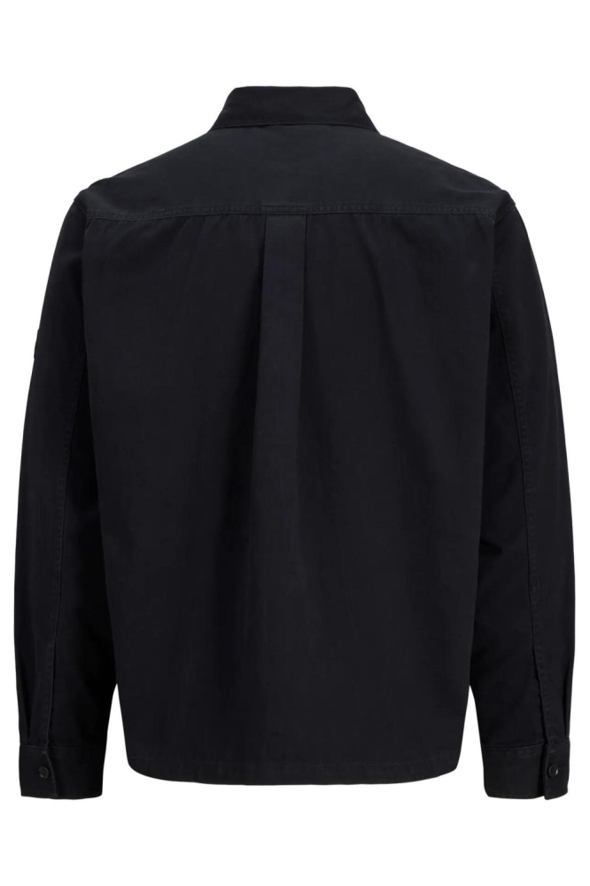 Jack & Jones zwarte heren overhemd | Achteraanzicht