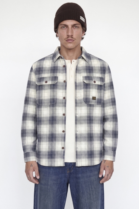 Jack & Jones blauwe heren overhemd | Model vooraanzicht