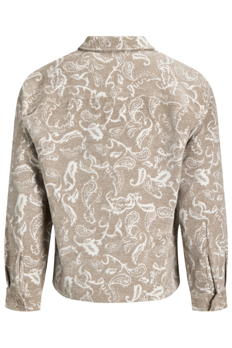 Jack & Jones beige heren overhemd | Achteraanzicht
