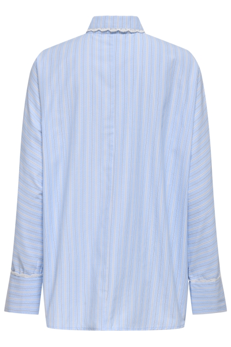 Only blauwe dames blouse | Achteraanzicht