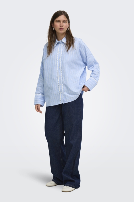 Only blauwe dames blouse | Model