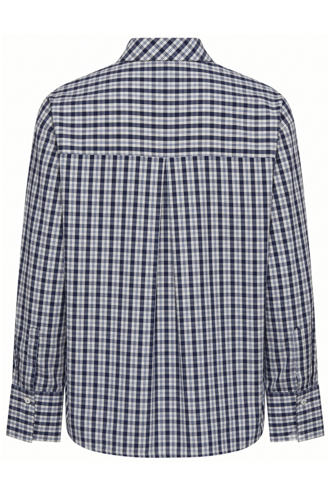 Only blauwe dames blouse | Achteraanzicht