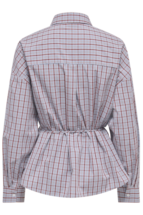 Only blauwe dames blouse | Achteraanzicht