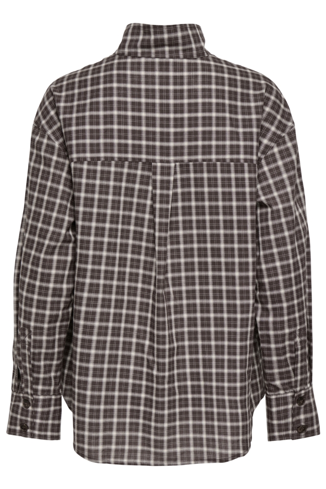 Only bruine dames blouse | Achteraanzicht