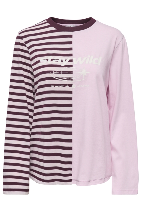 Only roze dames t-shirt | Vooraanzicht