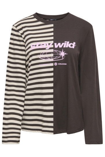 Only onlava l/s half striped t-shirt jrs Bruin
