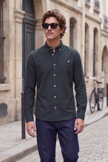 Jack & Jones jprblublake pique detail l/s shirt Groen