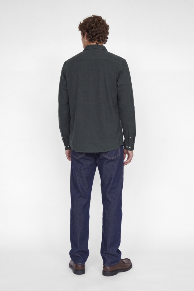 Jack & Jones groene heren overhemd | Model achteraanzicht