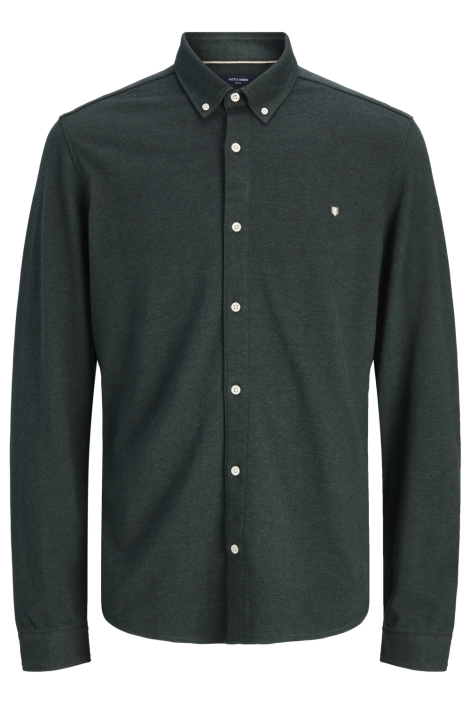 Jack & Jones groene heren overhemd | Vooraanzicht