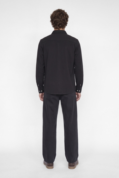 Jack & Jones bruine heren overhemd | Model achteraanzicht