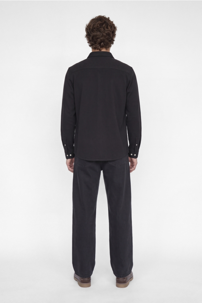 Jack & Jones bruine heren overhemd | Model achteraanzicht