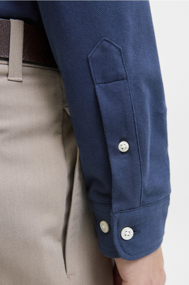 Jack & Jones blauwe heren overhemd | Close up