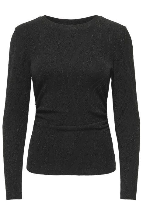 Jacqueline de Yong zwarte dames t-shirt | Vooraanzicht