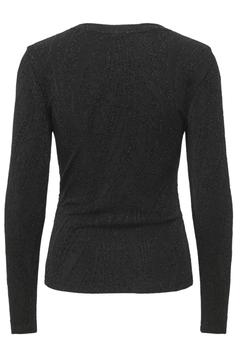 Jacqueline de Yong zwarte dames t-shirt | Achteraanzicht