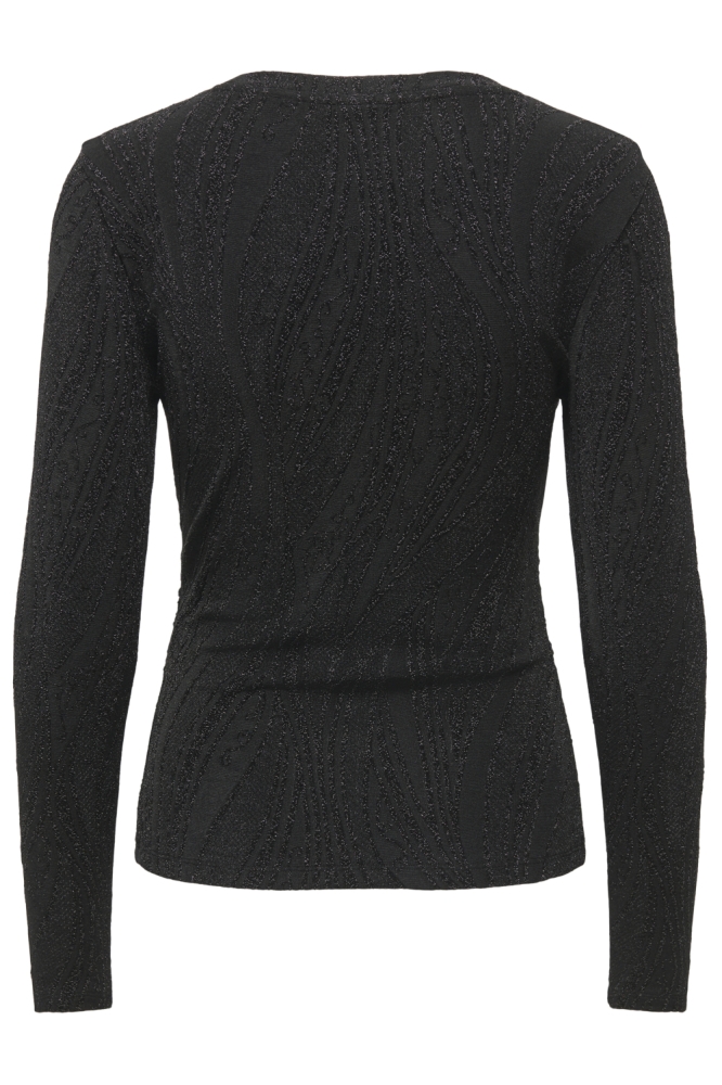 Jacqueline de Yong zwarte dames t-shirt | Achteraanzicht