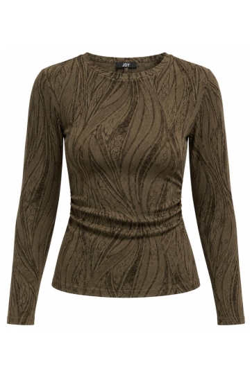 Jacqueline de Yong jdykiwi l/s o neck top jrs dia Groen