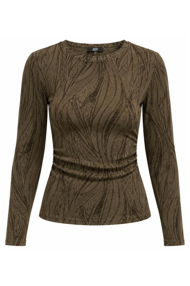 Jacqueline de Yong groene dames top | Vooraanzicht